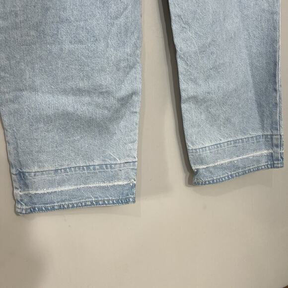 Levis Womens Y2K Style Mid Rise 94s Baggy Wide Leg Jeans Sz 29 Lightwash Skater - Picture 10 of 15